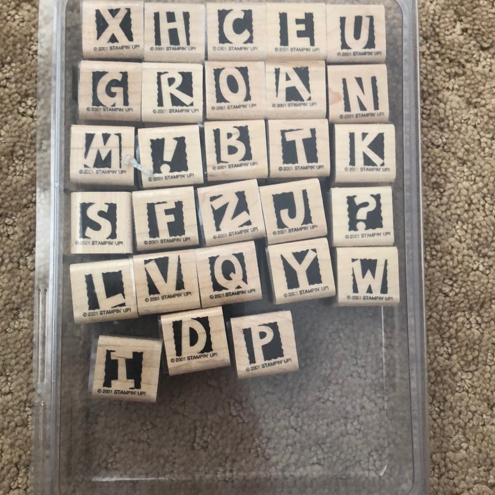 stampin up alphabet